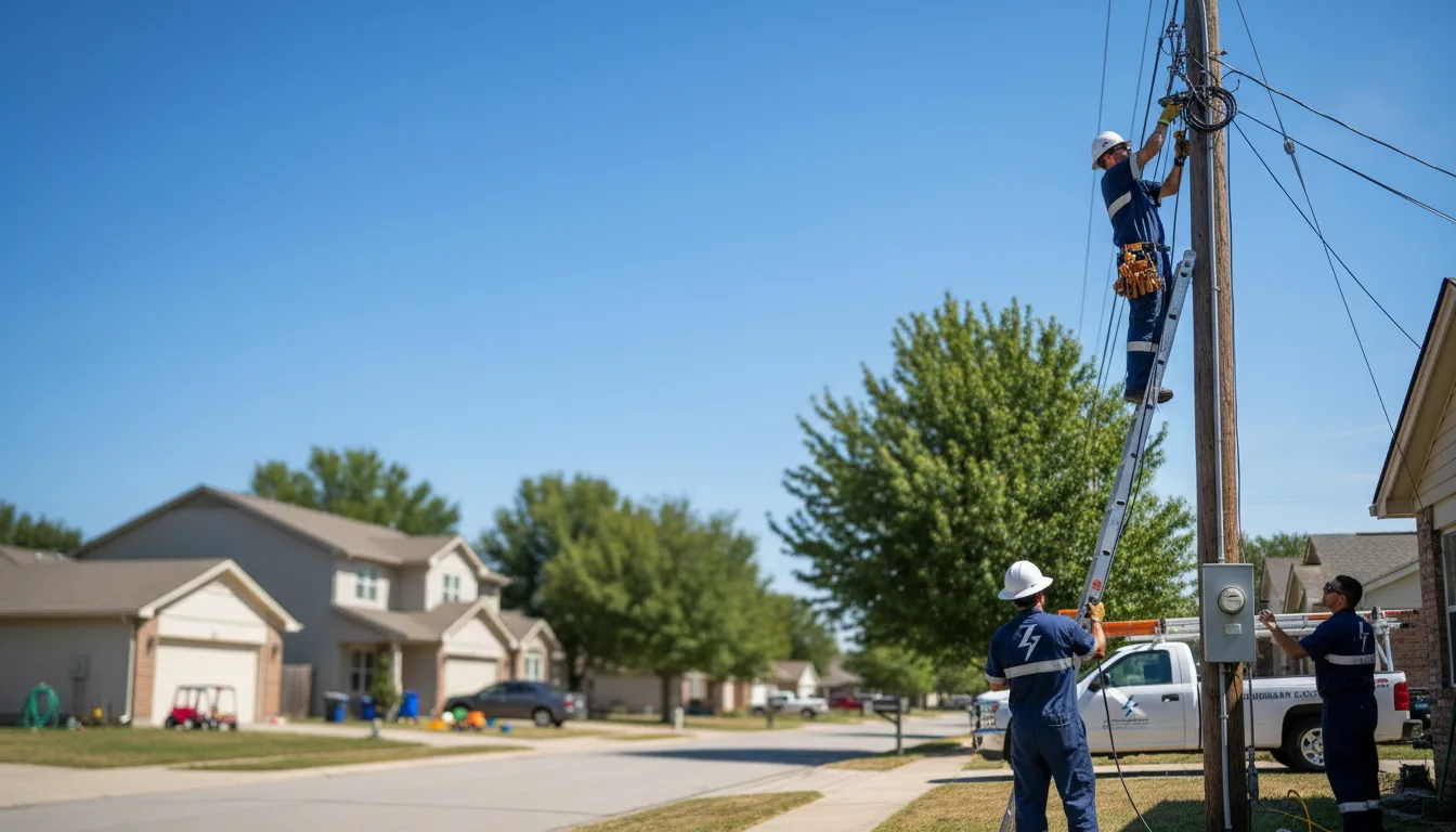 Residential electrician providing installation services in Flensburg, MN